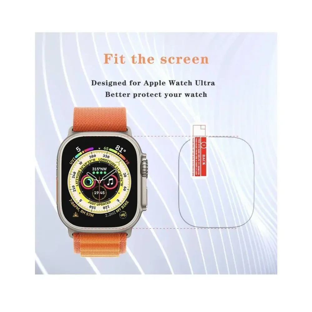 4 Pack of Glass Screen Protectors for Apple Watch Ultra 49mm